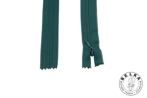 ZAMEK 60CM SPIRALA #3 KRYTY NIEROZ. ZIELONY BUTELK-15492