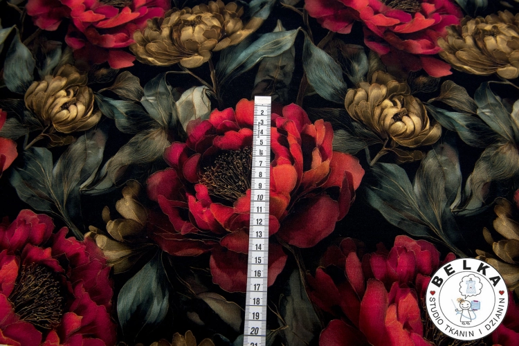 DZIANINA PĘTELKA CYFROWA PEONIE-15551