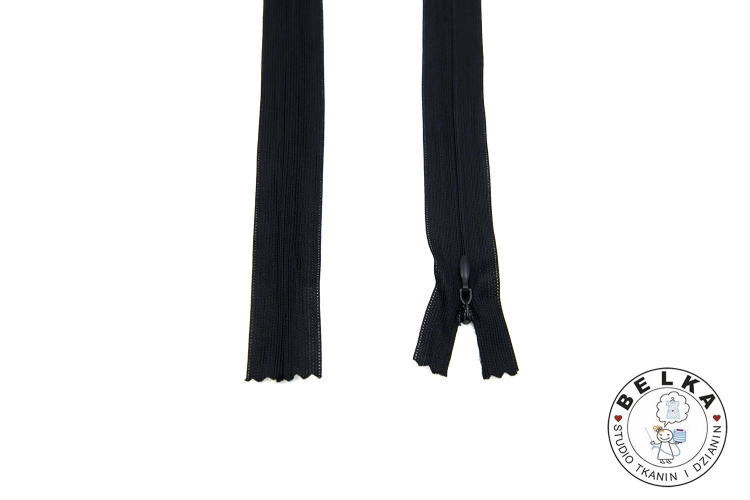 ZAMEK 20CM #3 KRYTY NIEROZDZIELCZY CZARNY-15614