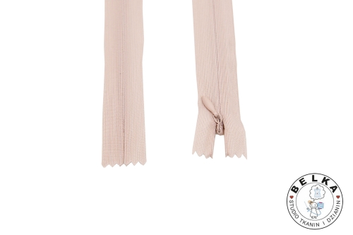 ZAMEK 40CM SPIRALA #3 KRYTY NIEROZ. BEŻOWO RÓŻOWY-15627