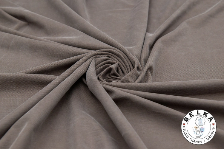 DZIANINA JERSEY FIT MODAL MLECZNA CZEKOLADA-15632