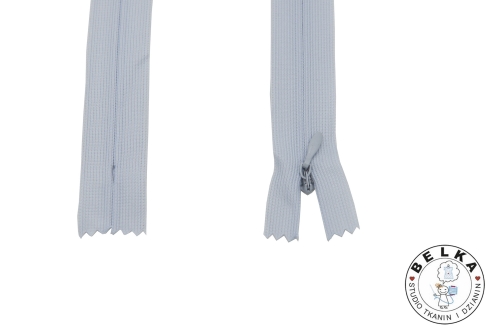 ZAMEK 40CM SPIRALA #3 KRYTY NIEROZ. SZARY-15645
