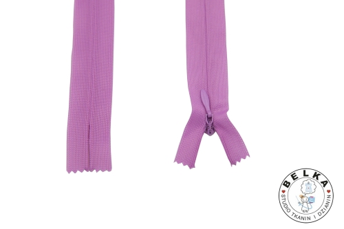 ZAMEK 40CM SPIRALA #3 KRYTY NIEROZ. JAGODA-15647