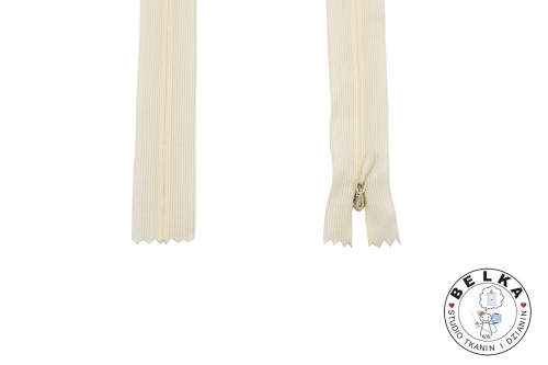 ZAMEK 40CM SPIRALA #3 KRYTY NIEROZ. CREAM-15685