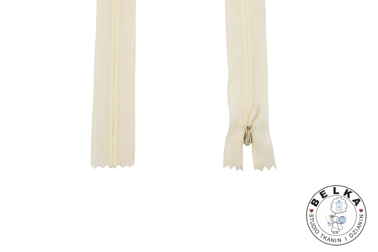 ZAMEK 40CM SPIRALA #3 KRYTY NIEROZ. CREAM-15685