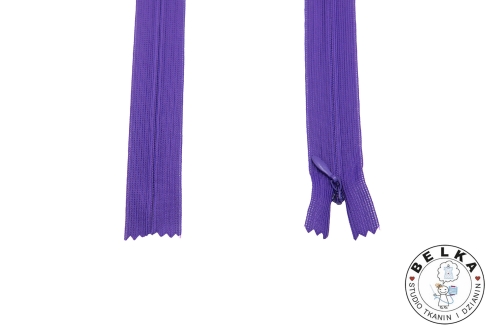 ZAMEK 40CM SPIRALA #3 KRYTY NIEROZ. ULTRA FIOLET-15686