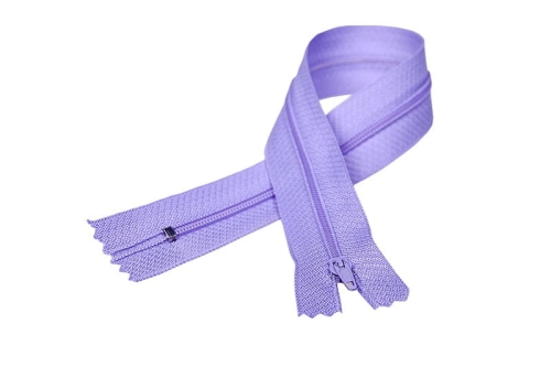 ZAMEK 30CM #3 SPIRALA FIOLETOWY NIEROZDZIELCZY-455