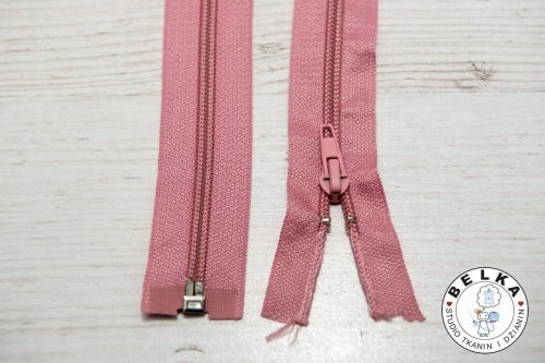 ZAMEK 55CM #5 SPIRALNY ROZDZIELCZY BRUDNY RÓŻ-3879