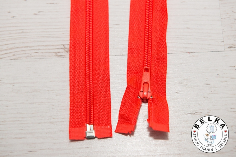 ZAMEK 65CM #5 SPIRALNY ROZDZIELCZY POMARAŃCZ FLUO-3919