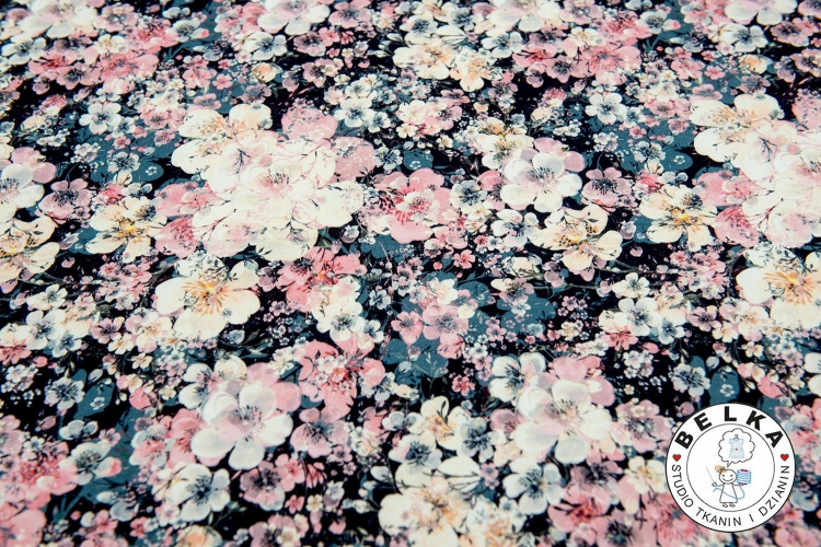 DZIANINA PĘTELKA CYFROWA WIOSENNA ŁĄKA-5155