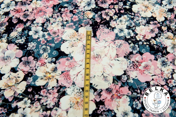 DZIANINA PĘTELKA CYFROWA WIOSENNA ŁĄKA-5156