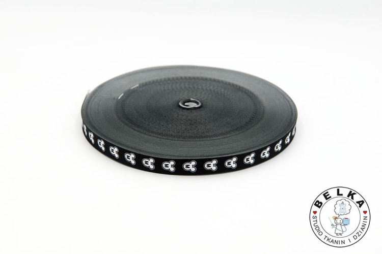 LAMPAS / TAŚMA CZARNA 1,5CM GŁÓWKI M-5838
