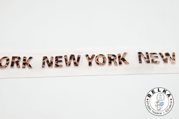 LAMPAS / TAŚMA TŁOCZONA BIAŁA 5CM NEW YORK PANTERA-5851