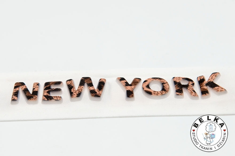 LAMPAS / TAŚMA TŁOCZONA BIAŁA 5CM NEW YORK PANTERA-5852