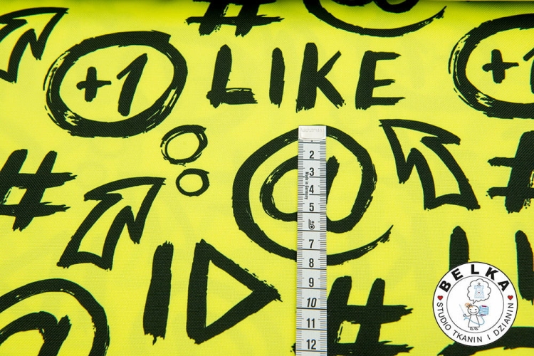 TKANINA WODOODPORNA # LIKE ZÓŁTY NEON-6159