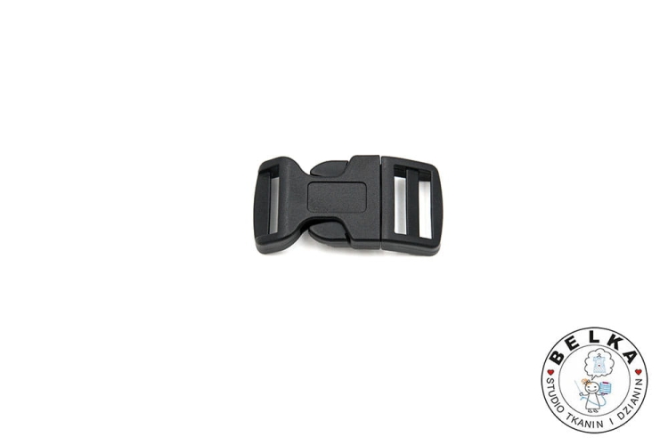 KLAMRA ZATRZASKOWA 20MM CZARNA 20*54-6425