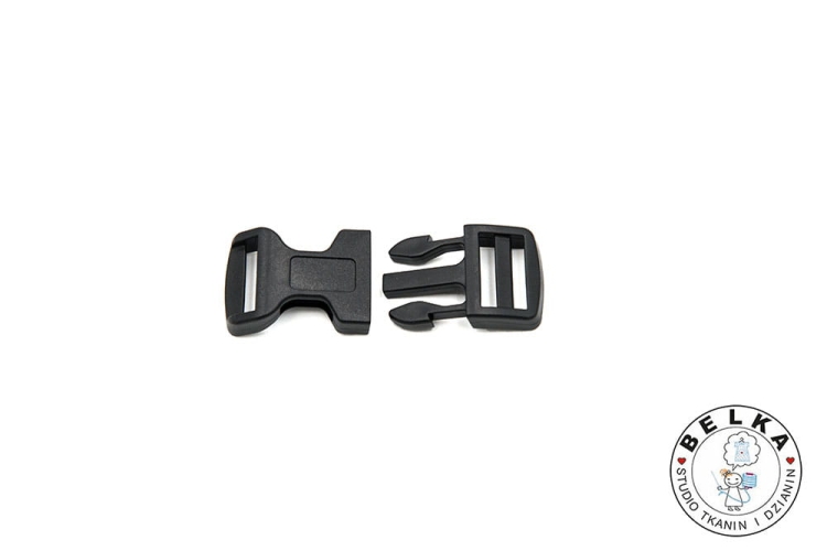 KLAMRA ZATRZASKOWA 20MM CZARNA 20*54-6426