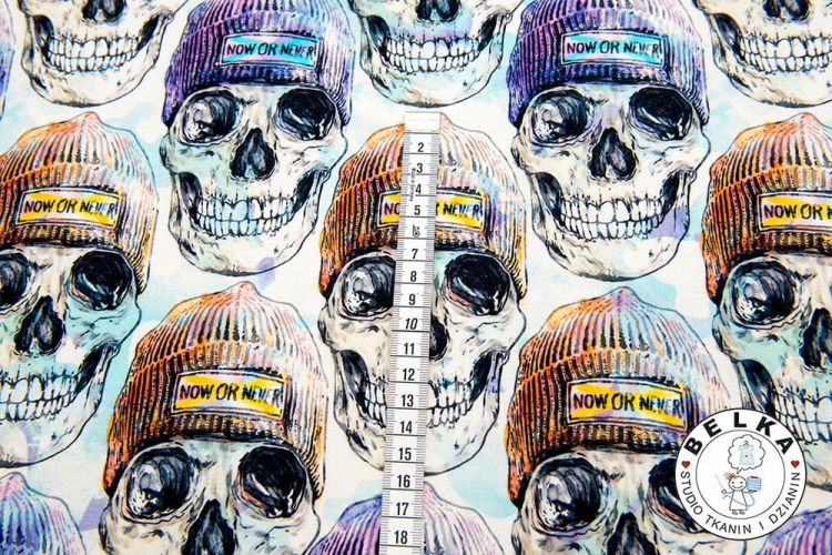 DZIANINA PĘTELKA CYFROWA KOLOROWE CZAPY-6443