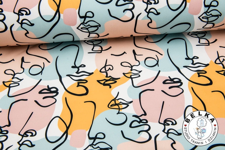 TKANINA SOFTSHELL SZKIC BEŻOWY-6464