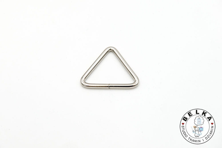 RAMKA METALOWA 40 TRÓJKĄTNA CHROM 40/30/4-6476