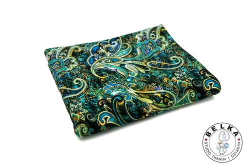 DZIANINA PĘTELKA CYFROWA ORNAMENT BOHO-6758