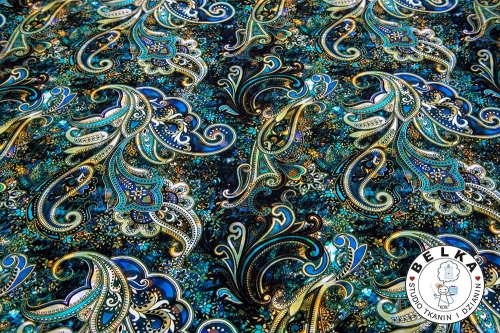 DZIANINA PĘTELKA CYFROWA ORNAMENT BOHO-6756