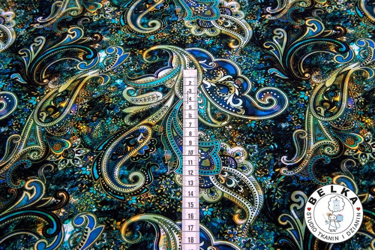 DZIANINA PĘTELKA CYFROWA ORNAMENT BOHO-6757