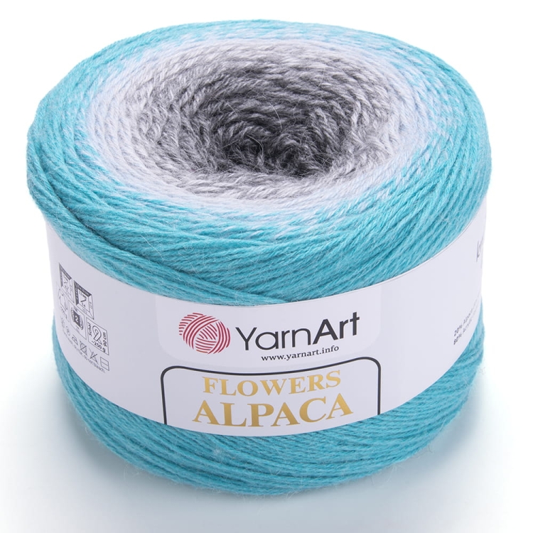 WŁÓCZKA YARNART FLOWERS ALPACA KOLOR 412-6868