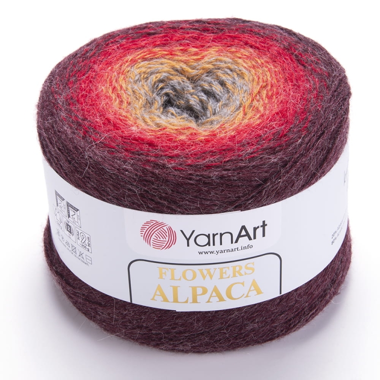 WŁÓCZKA YARNART FLOWERS ALPACA KOLOR 422-6872