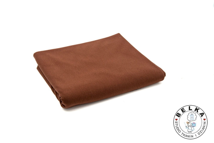 DZIANINA PĘTELKA + ELASTAN LYCRA CZEKOLADA-7000