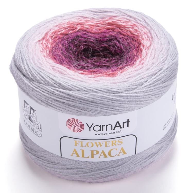 WŁÓCZKA YARNART FLOWERS ALPACA KOLOR 408-7261