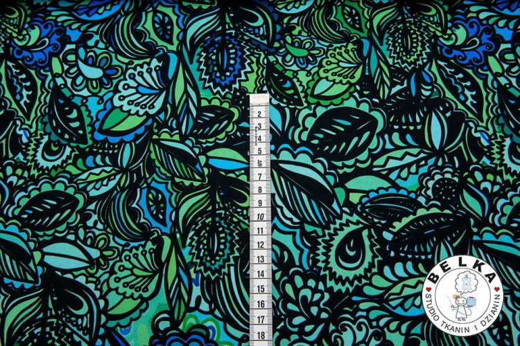 TKANINA WODOODPORNA ZIELONA ŁĄKA-7362