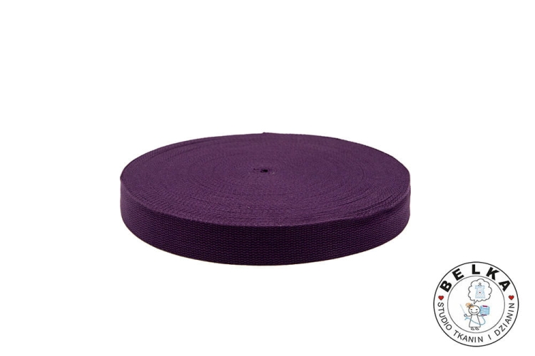 TAŚMA NOŚNA BAWEŁNIANO POLIESTROWA 32MM FIOLET-7432