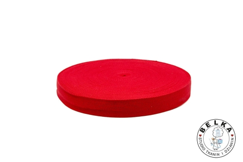 TAŚMA NOŚNA BAWEŁNIANO POLIESTROWA 32MM CZERWONY-7435