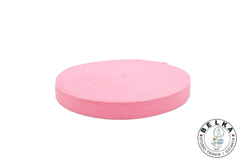 TAŚMA NOŚNA BAWEŁNIANO POLIESTROWA 32MM RÓŻOWY-7436