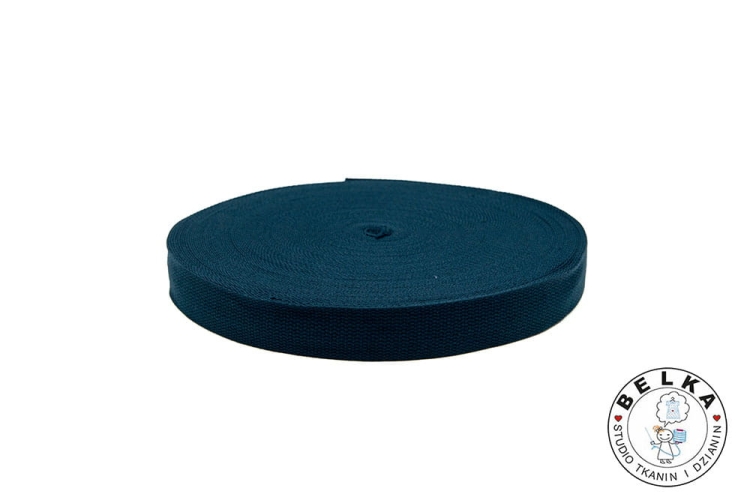 TAŚMA NOŚNA BAWEŁNIANO POLIESTROWA 32MM GRANATOWY-7441