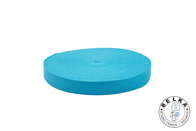 TAŚMA NOŚNA BAWEŁNIANO POLIESTROWA 32MM C. BŁĘKIT-7443