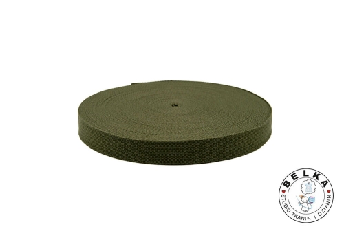 TAŚMA NOŚNA BAWEŁNIANO POLIESTROWA 32MM KHAKI-7448