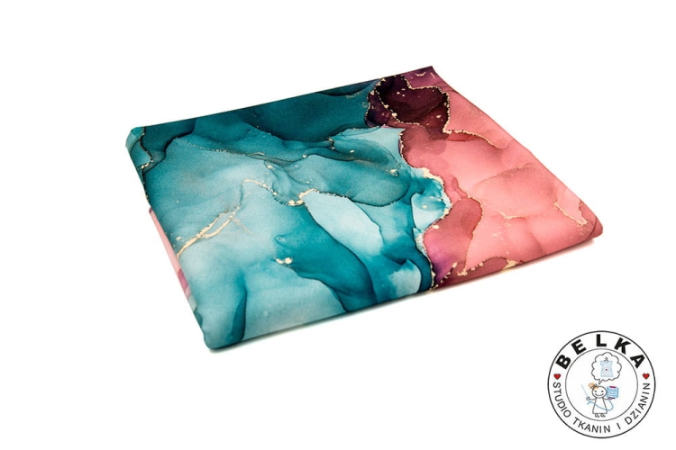 TKANINA SILK INDO TWILL SKAŁA KOLOROWA-7456