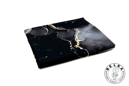 TKANINA SILK INDO TWILL SKAŁA CZARNA-7459