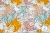 TKANINA SILK INDO TWILL PASTELOWE LIŚCIE-7500