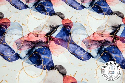 TKANINA SILK INDO TWILL KSZTAŁTY FIOLET-7504