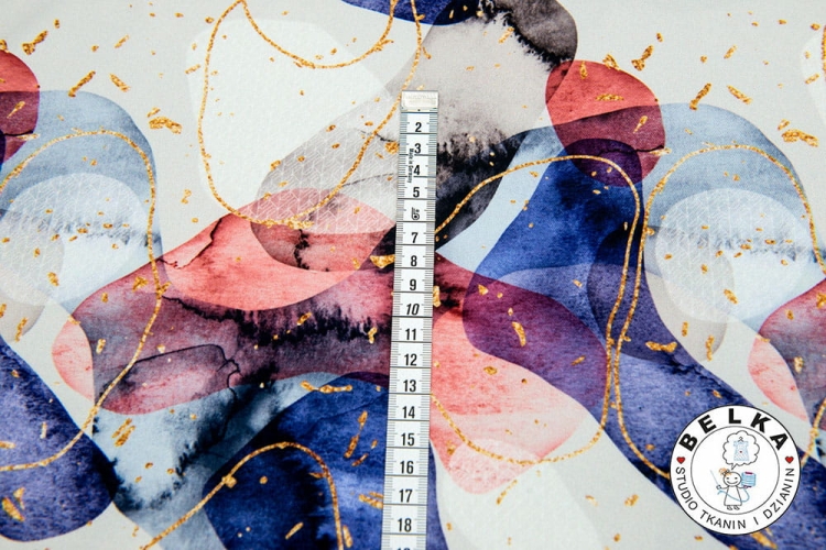 TKANINA SILK INDO TWILL KSZTAŁTY FIOLET-7505