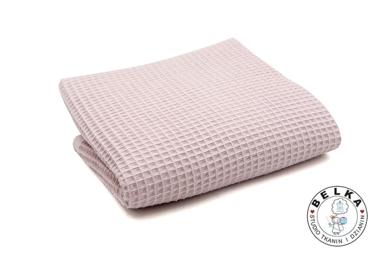 TKANINA WAFEL BAWEŁNIANY PASTELOWY RÓŻ PROD. POLSK-7869