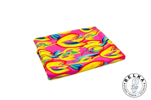 TKANINA SILK INDO TWILL TULIPANY-7910